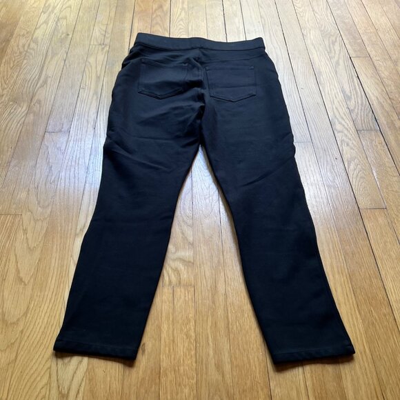 Spanx Size L Classic Black The Perfect Ponte Knit 4-Pocket Pull On Ankle Pants - Picture 15 of 15